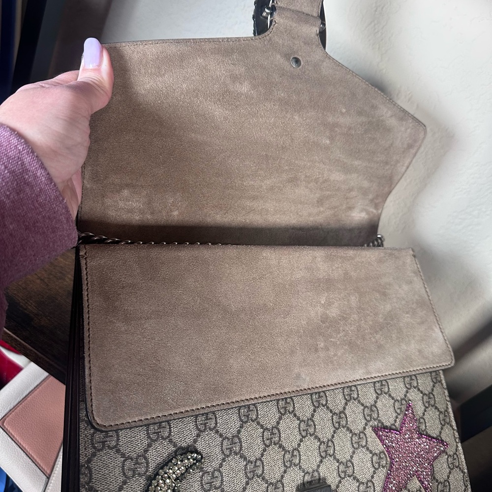 Authentic Gucci Large Dionysus Crystal Shoulder Bag with Embellishments - Picture 11 of 16